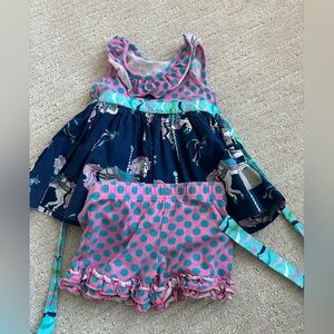 Eleanor Rose Polka Dot and Carousel Print Set